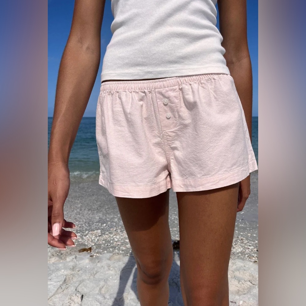 Brandy melville Keira striped pajama shorts - Picture 3 of 5